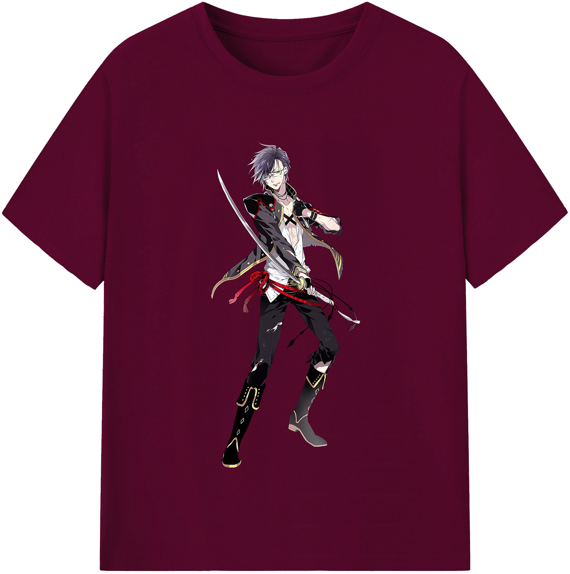 （画像用） 刀剣乱舞 Touken Ranbu レディースカジュアルプリントTシャツ（綿100％）